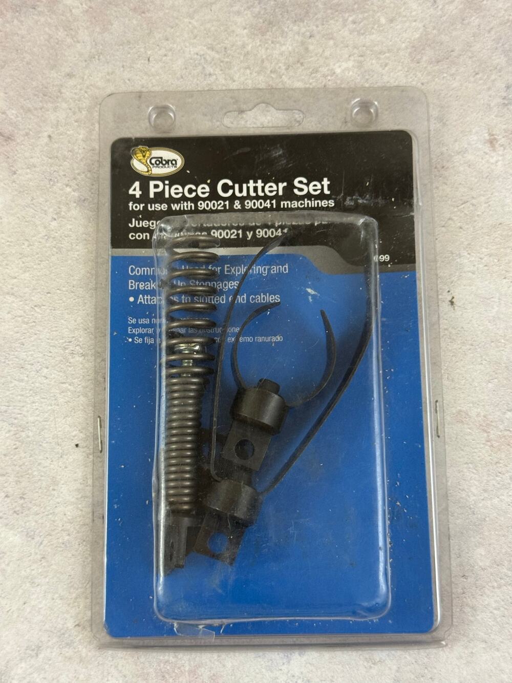 Cobra 90099 4-Pc. Cutter Set Drain Opening Tool, Series 40 Read